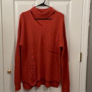 Sweet & Sinful sweater. Orange. Size XL